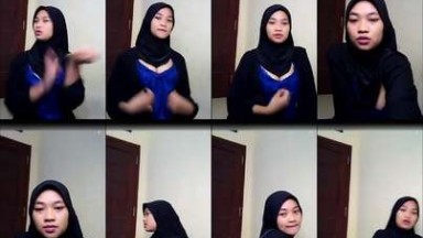 Hijab tanpa henti mengoyak-mengoyak memek